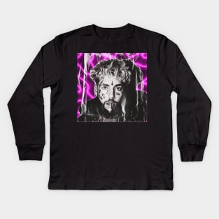 Scrim Psychedelic Purp Kids Long Sleeve T-Shirt